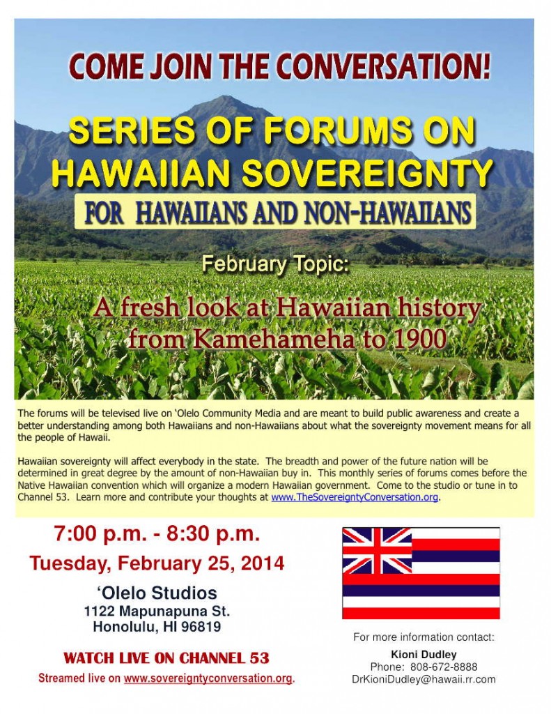 Hawaiian Sovereignty Flyer 2-20-14