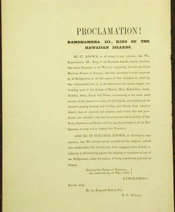 Hawaii-Neutrality-Proclamation